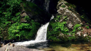 吉岡不動滝｜不動明王と33体の観音像が宿る神秘の滝